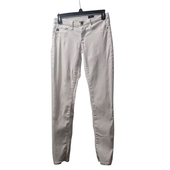 AG Adriano Goldschmied Womens The Prima Cropped Jeans, White,‎ 25 - Picture 1 of 10